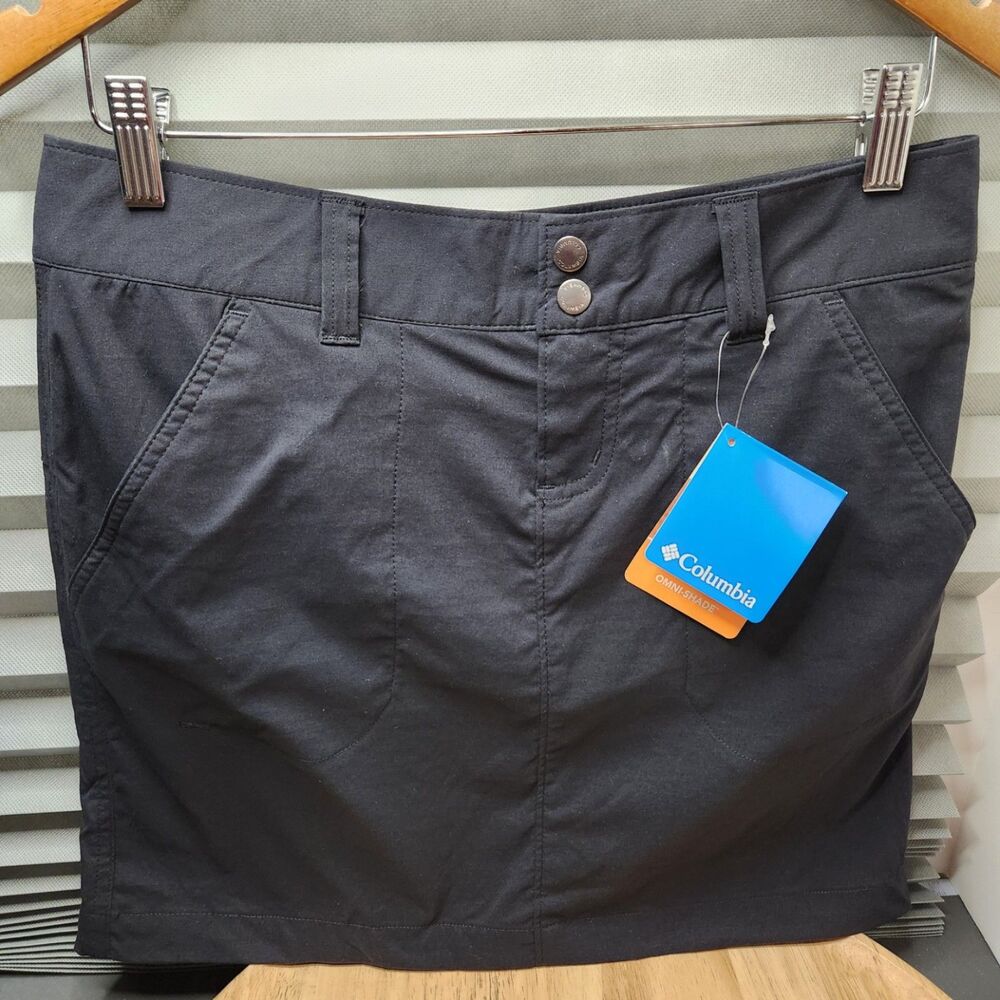 Columbia black Trail Skort womens 8. NWT